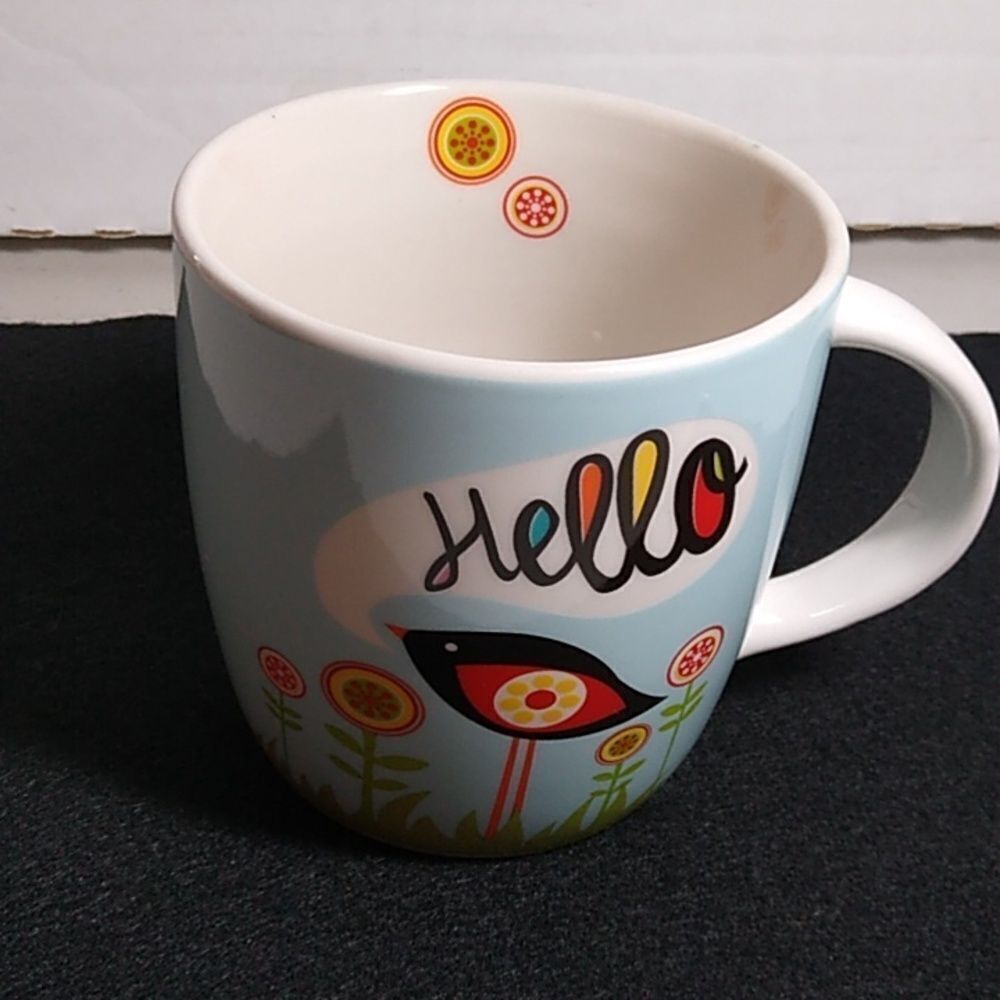Valentina 2011 Hello Floral and Bird Design Cottagecore Kitsch